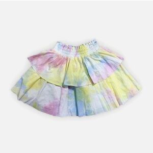 Lola tie-dye tiered skirt, size 10.